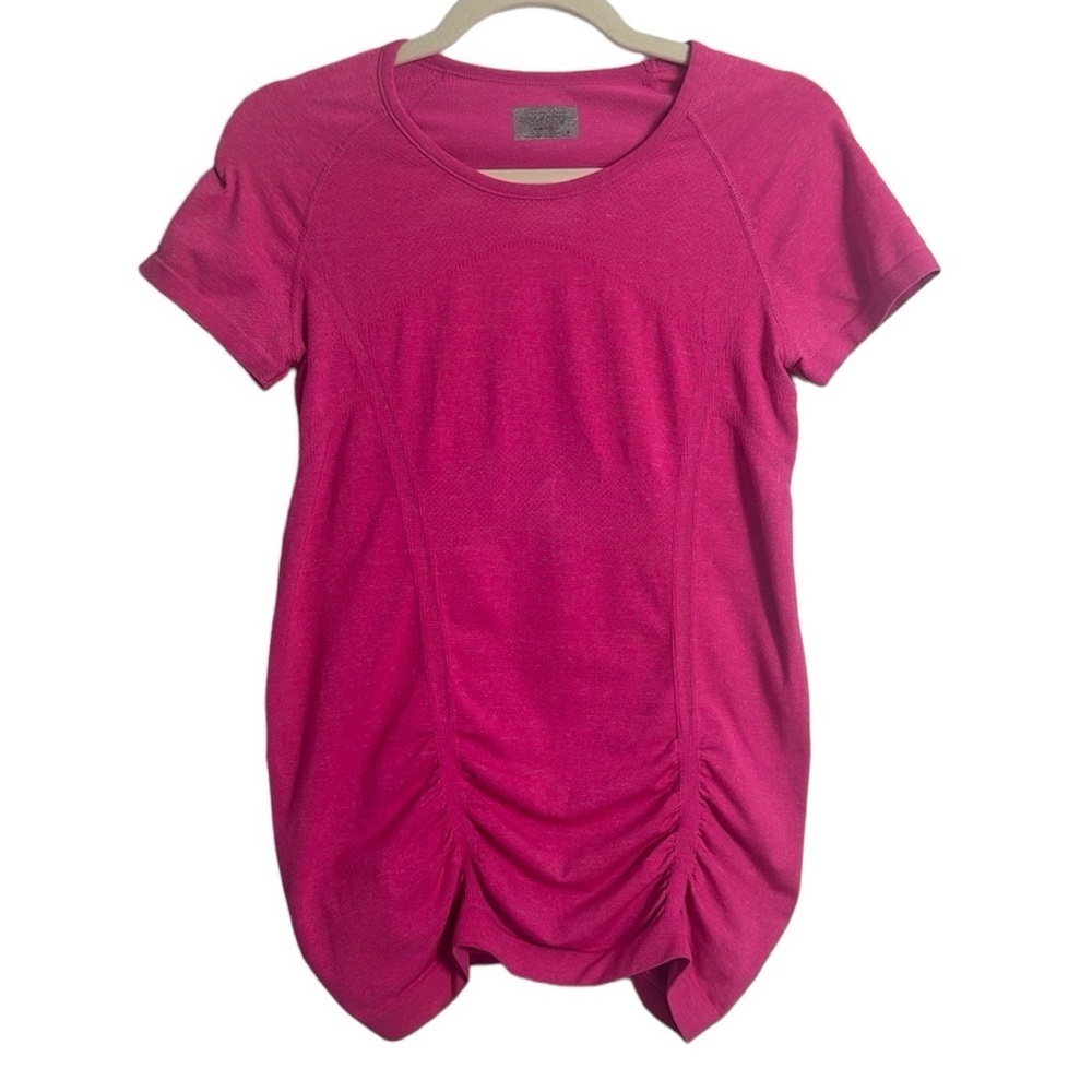 Athleta Fastest Track Pink T Shirt‎ Size Small
